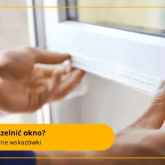 Ręce przykładają taśmę uszczelniającą do ramy okna. Dowiedz się, jak uszczelnić okna na zimę, by uniknąć strat ciepła.