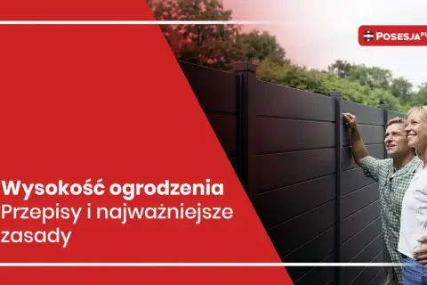 Para planuje budowę ogrodzenia, sprawdzając jego maksymalną wysokość i zasady.