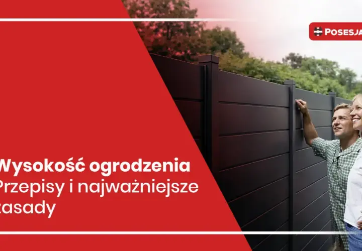 Para planuje budowę ogrodzenia, sprawdzając jego maksymalną wysokość i zasady.
