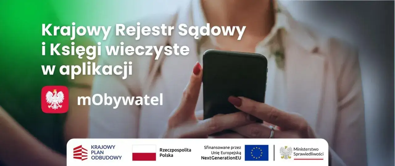 Jak znaleźć numer księgi wieczystej? Aplikacja mObywatel ułatwia dostęp do Krajowego Rejestru Sądowego i ksiąg wieczystych.