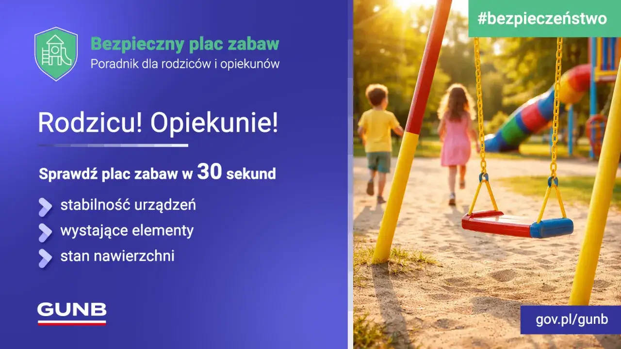 Dzieci bawią się na placu zabaw. Poradnik 