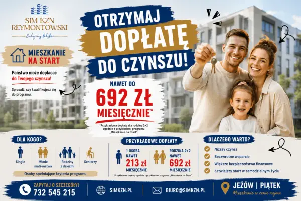 Rodzina z kluczami do mieszkania na start. Dopłata do czynszu nawet 692 zł miesięcznie. Sprawdź, czy się kwalifikujesz!